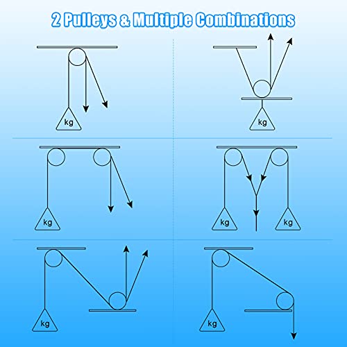 XonyiCos Fitness Cable Pulley System, Gym LAT and Lift Pulldown Machine Attachments, LAT Pull Down Bar Home Workouts Equipments for Biceps Triceps Shoulder Arm Curl Forearm Muscle Strength Exercise