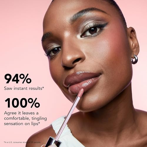 Buxom Plump Shot Peptide-Infused Lip Serum, Lip Plumping Gloss, Formulated with Advanced Peptides, Hyaluronic Acid, Avocado & Jojoba Oil