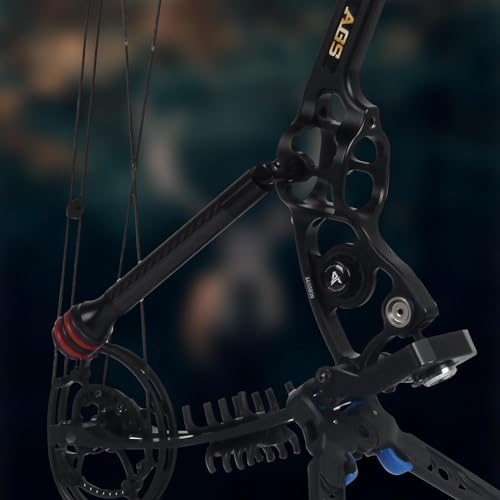 FENJANER Archery 8″ Bow Stabilizer- Carbon Fiber Bow Balance Bar with Damping System for Compound/Recurve Bow Hunting Archery Accessory Equipment (6 Inch)