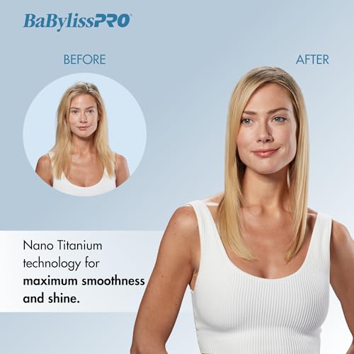 BaBylissPRO Hair Dryer, Nano Titanium Portofino 2000-Watt Blow Dryer, Hair Styling & Appliances, Blue, BNTB6610N