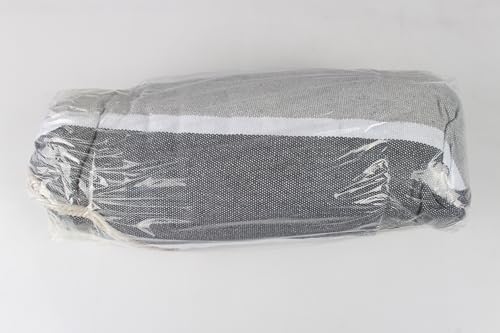 MOSFiATA Hammocks Portable Camping Hammock Upgraded 550lb Comfortable Fabric Hammock with Two Anti Roll Balance Beam and Sturdy Tree Straps for Camping, Patio, Backyard, Outdoor (Grey)