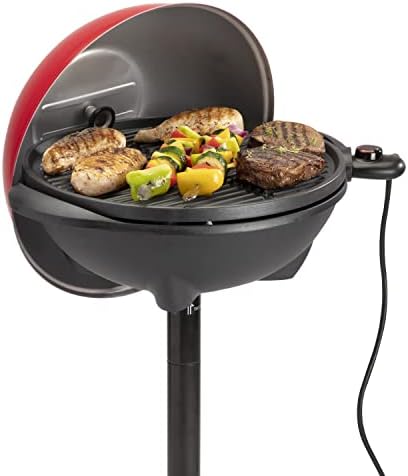 Cuisinart Indoor/Outdoor Electric Grill, 2-in-1 Portable BBQ with Nonstick Cooking Surface, Electric Grill Outdoor with Adjustable Heat, Stand/Tabletop Options for Cookouts, Barbecues, Small Spaces