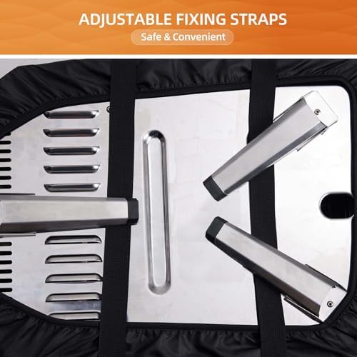 NOELIFE Pizza Oven Cover for Ooni Koda 16, Accessories for Ooni 16, Waterproof Pizza Maker Carry Cover with Top Pocket for Attachments, with Straps in the Bottom for Fixation (Oven Not Included)