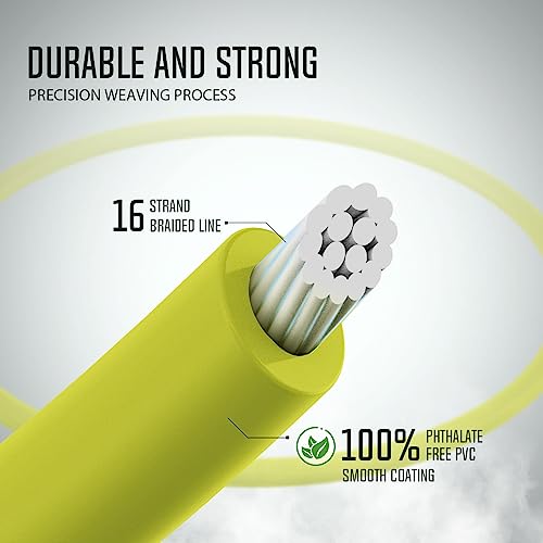 Piscifun Sword Fly Fishing Line with Welded Loop, Weight Forward Floating Fly Line, WF3wt, 90FT, Fluorescent Yellow