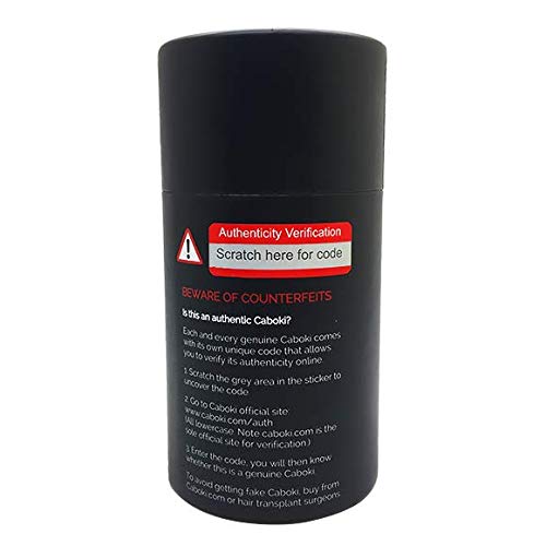 Caboki All-Natural, Plant-Based Hair Building Fiber. Hair Loss Concealer. Covers Bald Spot and Thinning Hair. (16G, 40-Day Supply) (Silver/White)