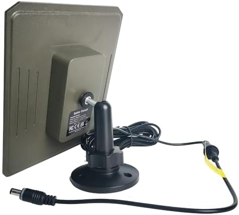 GardePro SP350 Solar Panel for Trail Camera, Built-in 5200mAh Rechargeable Battery, 12V/1A, 9V/1.3A, 6V/2A, Plug 5.5x2.1mm | 4.0x1.7mm, Waterproof