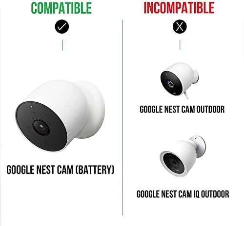 Wasserstein Premium Solar Panel, Solar Panel Charger for Google Nest Cam Outdoor or Indoor, Battery - 3.5W Solar Power - Made for Google Nest