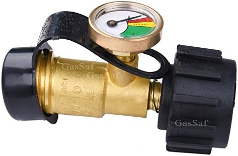 GasSaf Propane Tank Gauge Propane Level Indicator 5lb-40lb Propane Tanks Gas Pressure Meter for RV Camper, BBQ Gas Grill, Fire Pit and More