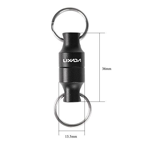 LIXADA Magnetic Net Release Holder Fly Fishing Net Retractor Fishing Net Keeper Magnet Clip Landing Net Connector for Fishing Hooks, Lures, Flies, Trout Line