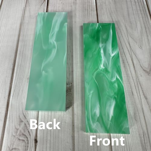 Uotowell Pre-Cut Epoxy Resin Scales Blanks for Decorative Inlays in Guitar Bodies, Necks, Engraved Knife Handle and Gun Grips - Amber