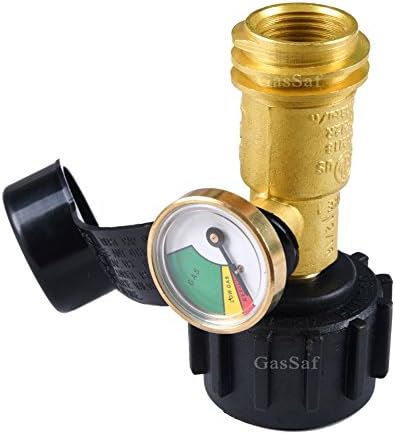 GasSaf Propane Tank Gauge Propane Level Indicator 5lb-40lb Propane Tanks Gas Pressure Meter for RV Camper, BBQ Gas Grill, Fire Pit and More