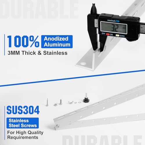 ECO-Worthy 2 Sets 45inch Adjustable Solar Panel Tilt Mount Brackets with Foldable Tilt Legs, Ieal for 2-4pcs 100 200 300 400 Watt Solar Panel for Roof, RV, Boat, and Off-Grid