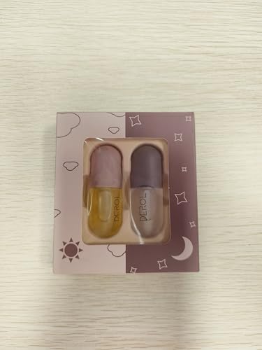 Lip Plumper, Natural Lip Plumper and Lip Care Serum, Lip Enhancer, Lip Gloss, Make Lips Fuller and Hydrating, Lip Mask for Day &Night Use Set(2PCS)