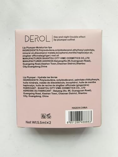 Lip Plumper, Natural Lip Plumper and Lip Care Serum, Lip Enhancer, Lip Gloss, Make Lips Fuller and Hydrating, Lip Mask for Day &Night Use Set(2PCS)