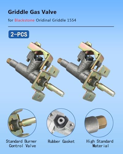 Blackstone 36 Gas Grill Griddle Valve - 1554 Replacement, Compatible With Blackstone Griddle Parts