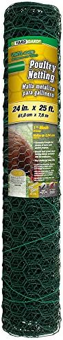 YARDGARD US Title 308452B Poultry Netting Fence 2 Foot x 25 Foot, Color-Green