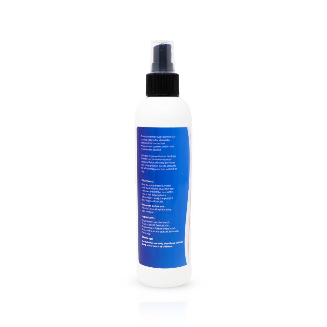 Professional Hair Labs Elimin8 Odor Eliminator for Wigs & Hair Systems - Safe for Lace and Poly Wigs & Hair Systems - 8oz