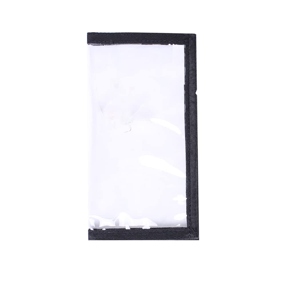 Raprance Fishing Lure Wraps 4 Packs Clear PVC Bait Hook Covers Keeps Fishing Safe Easily See Lures(Black,L)