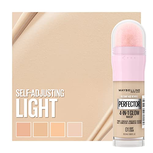 Maybelline New York Instant Age Rewind Instant Perfector 4-In-1 Glow Makeup, Light