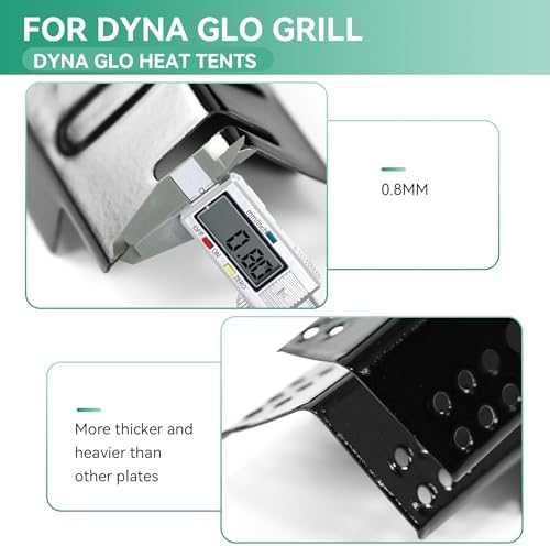 Grill Replacement Parts for Dyna-Glo 5 Burner DGH474CRP, DGH485CRP, 4 Burner DGH450CRP, Repair Kit for Dyna-Glo 3 Burner DGH373CR Grill, 70-02-411 Grill Heat Plates Tent, 70-02-413