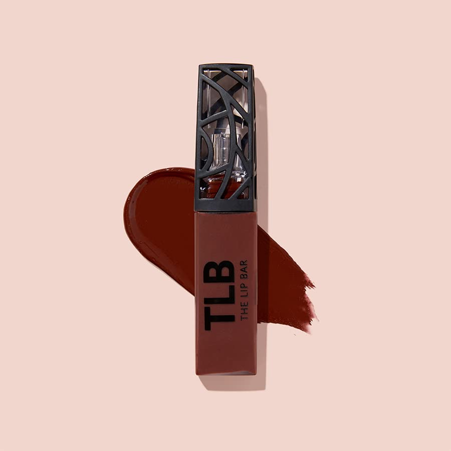 The Lip Bar - Nonstop Liquid Matte Lipstick, Savage (Chocolate Red-Brown) - High Pigment - One Swipe - Long Lasting - Jojoba Oil & Vitamin E - Vegan & Cruelty Free - Makeup & Cosmetics - .24 fl oz