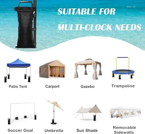 4/6/8 Pack SANWAY Sand Bags for Canopy Weights - (Unfilled) Sand Bags for Canopy Legs-Sandbags for Pop up Canopy-Portable and Durable to Secure Tents, Canopies, and Umbrellas at Outdoor Events
