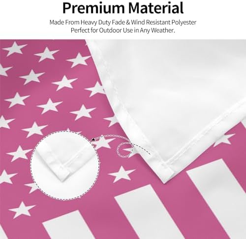 Custom Pink America Flag 3X5 Ft Personalized Flags Design Your Image Funny Tapestry Poster For Decorate Clubs Concerts Bars University Dormitories Living Rooms Bedrooms