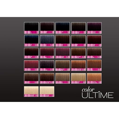 Schwarzkopf Color Ultime Hair Color, 3.3 Amethyst Black, 1 Application - Permanent Black Hair Dye for Vivid Color Intensity and Fade-Resistant Shine up to 10 Weeks
