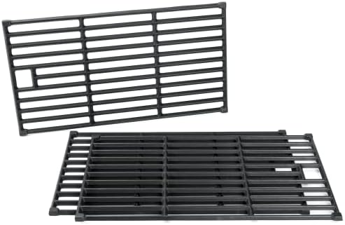 Hisencn Cooking Grates for Monument Grills 24367 35633 17842, Cast Iron Grates for Dyna Glo DGE530SSP DGE530SSP-D BGE530PSP DGF530SRP DGE530SSP-1, Replacement Parts for Monument Grills, 3 Pack
