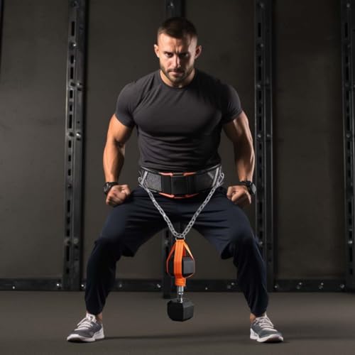 J Bryant Dumbbell Loading Strap for Dip Belt Weight Plate Loading Strap Heavy Duty Weight Belt Accessories