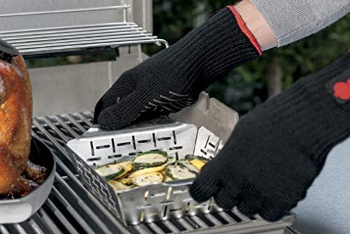 Weber Stainless Steel Round Vegetable Basket, Silver