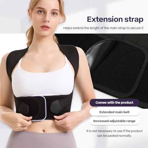 VOKOKOYA Back Brace Posture Corrector for Women and Men,Adjustable Shoulder Straightener,Used for correcting posture and scoliosis