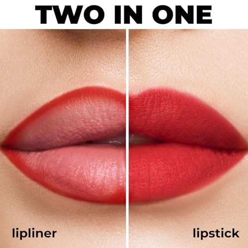 Lamel Gel Lip Liner - Long-lasting formula - Adds Colour & Texture to the Lips - Cruelty-free - Ruby red - N.411