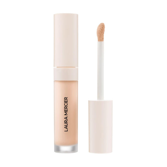 Laura Mercier Real Flawless Weightless Perfecting Serum Concealer, Long-Lasting, Waterproof, & Crease-Proof Wear, Buildable Coverage, Oil-Free, 2W1 - Light to medium with warm undertones