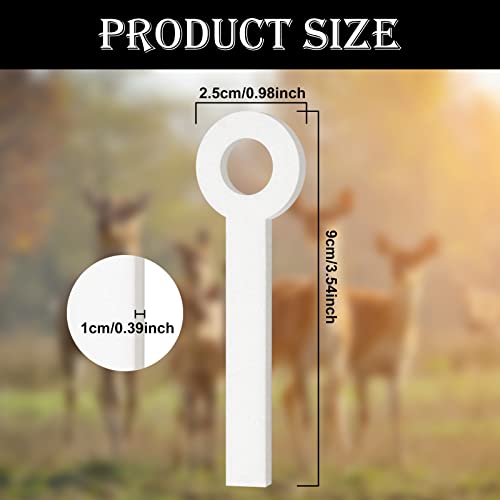 Oudain Deer Urine Wick White Hunting Scent Buck Attractant Wicks for Hunting Doe Estrus Wicks Absorbing Wick for Hunting Whitetail Deer Scent Drags(30 Pcs)