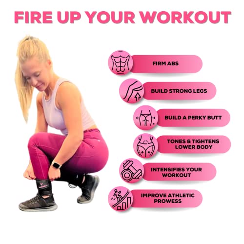 YAGHZU Ankle Straps for Cable Machines Women - Adjustable Gym Ankle Strap for Cable Machine, Neoprene Padded Cable Straps, Durable Leg Strap with Cable Cuff, Glute Kickback Ankle Strap with D Rings