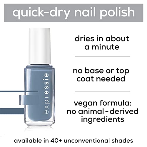 essie expressie Quick-Dry Vegan Nail Polish Dial It Up Collection, 358 Millennium Momentum, 0.33 fl oz (Pack of 2)
