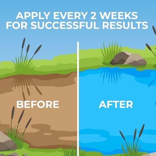 Ultimate Pond Bacteria, Outdoor Pond & Lake Natural Beneficial Bacteria Treatment, Aquatic Odor Reducer & Sludge Digester, Fish, Plant, & Livestock Safe, Easy Dosing Liquid, 1 Gallon Bottle