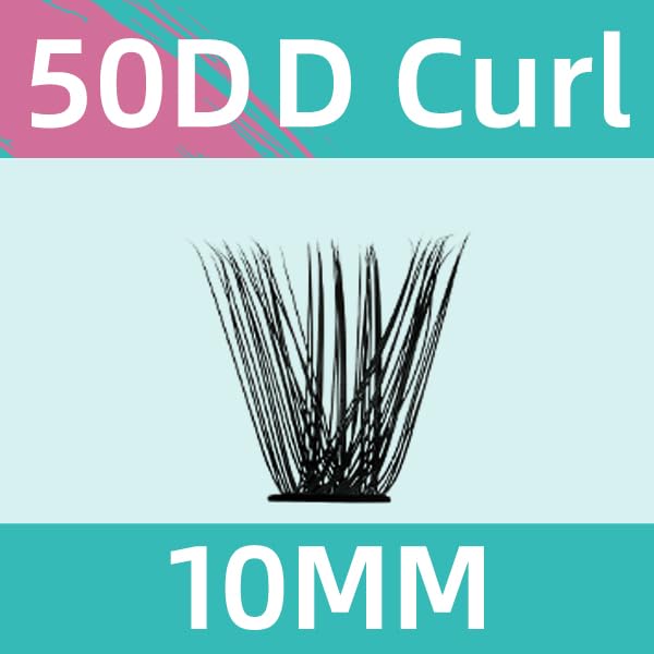 Lash Clusters Wispy 280PCS Eyelash Extension 50D Cluster Lashes Individual Lashes DIY Lash Extension Natural Look Cluster Eyelash Extensions Soft False Eyelashes at Home for Beginners(10mm)