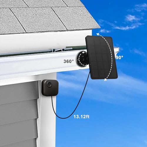 4W Solar Panel for Blink Outdoor 4 (4th Gen) Camera, Solar Panel with USB-C Port, Rubber Plug, IP65 Waterproof, 13.12ft Cable