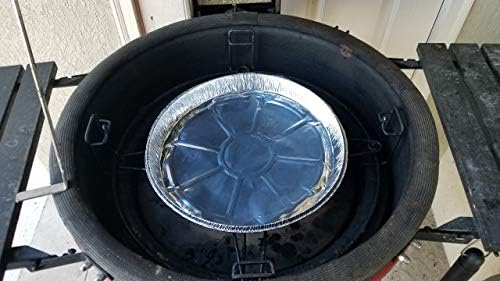 Disposable Drip Pans - 10 Pack -13 Inch by 1 Inch Large Round Drip Pans - Perfect for Large Big Green Egg, Kamado Joe Classic Joe, Acorn & Weber Grills & Smokers