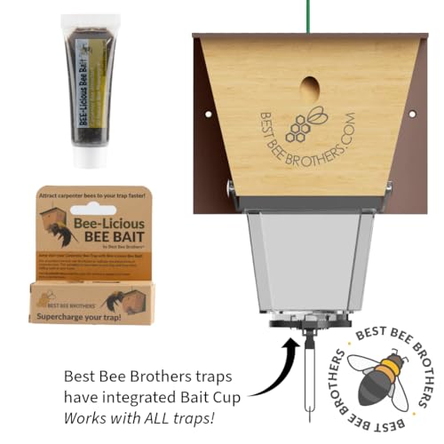 Best Bee Brothers Bee-Licious Bee Bait, All-Natural Carpenter Bee Lure, 10 ml Squeeze Tube