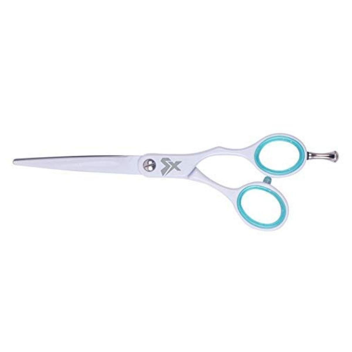 Cricket Shear Xpressions 5.75" Professional Hair Cutting Scissors - Barber Scissors, Japanese Stainless Steel, Comfort Silencer, Ideal for Stylists and Home Use, Minty Fresh