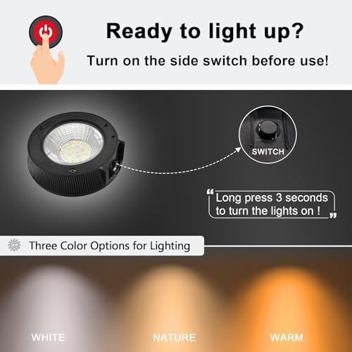 Solar Flag Pole Light, Bright White 6000k Flagpole Light Upgrade Solar Powered for Fits 0.8-1.2" Flag Pole,Tri-Color Solar flagpole Lights,Outside House Garden Yard American Flags Decor (White)