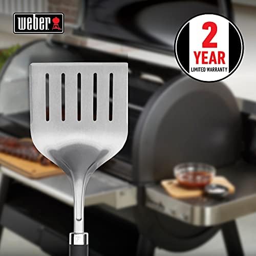 Weber Precision Grill Wide Spatula, Silver/Black