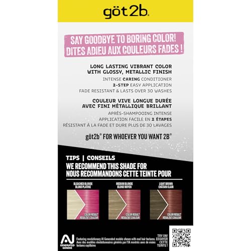 Got2b Metallics, Permanent Hair Color, M87 Pink Passion