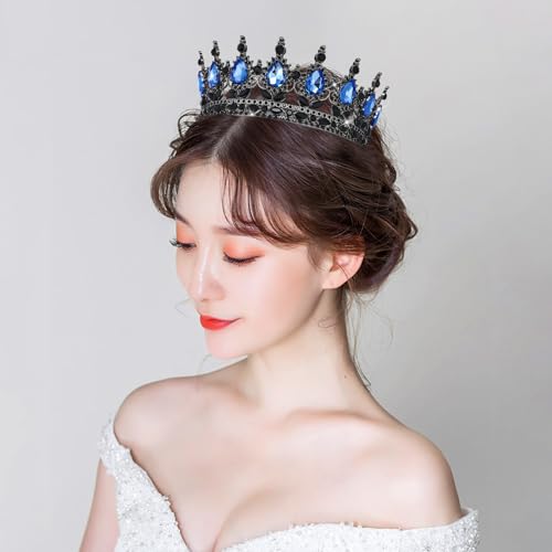 YOUlDIANZI Queen Crown Birthday Crowns for Women, Birthday Girl Sash, Birthday Tiara for Women Set, Princess Rhinestone Birthday Girl Headband Birthday Gifts for Women, Sweet Happy Accessories