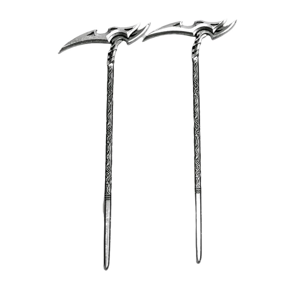 LANGHONG 2PCS Renaissance Scythe Hair Pin For Women Knot Hair Accessories Hair Styling Pins (RSAM)