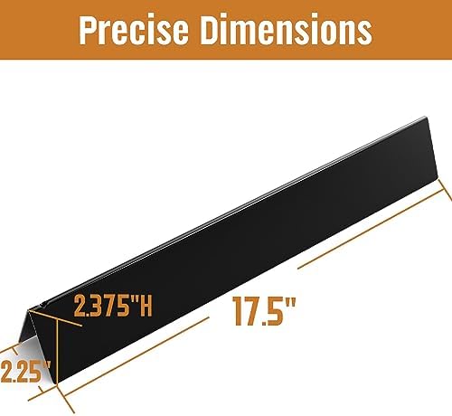 17.5-Inch Flavorizer Bars for Weber Genesis Grill Parts, Replacement for Genesis 300, E-310 E-330 Series with Front-Mounted Control (NOT Fit for Genesis II), Porcelain-enameled, 7620, 5-Pack