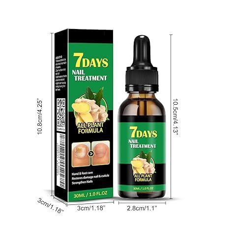 Ginger Nail Treatment Nail Serum 7 Days Nail Treatment for Nail Care (1pc)